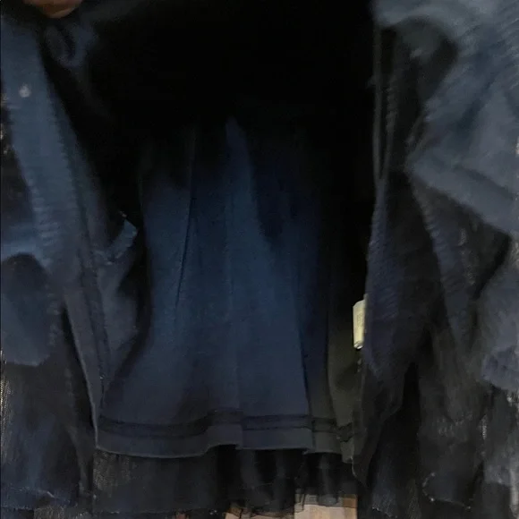 The Children's Place Black 'Lil' Queen' Tulle Dress Ruffled Layered Design - Picture 7 of 10